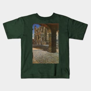 Eton College Chapel by Anna Alma-Tadema Kids T-Shirt